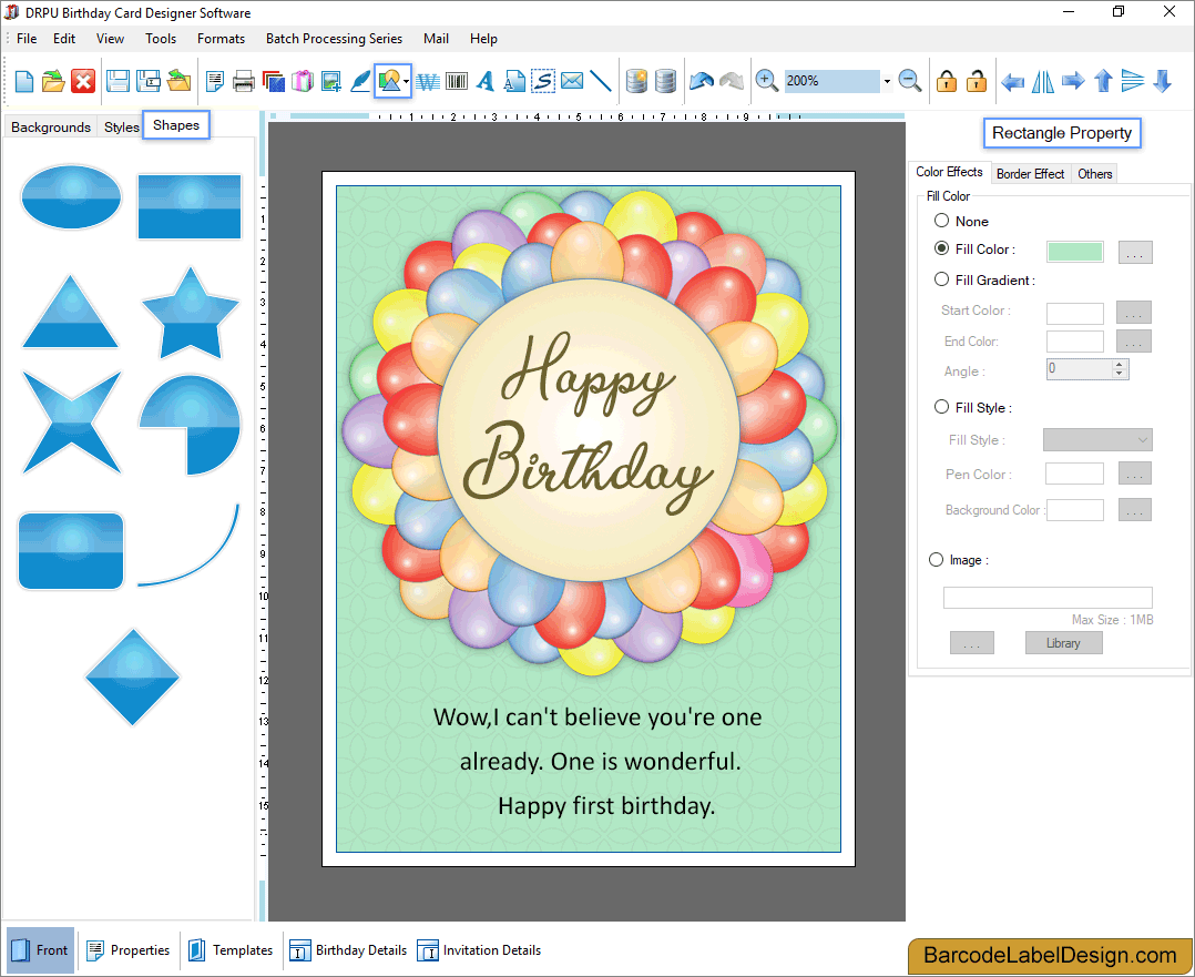 Screenshots Of Birthday Card Maker Software To Know How To Create