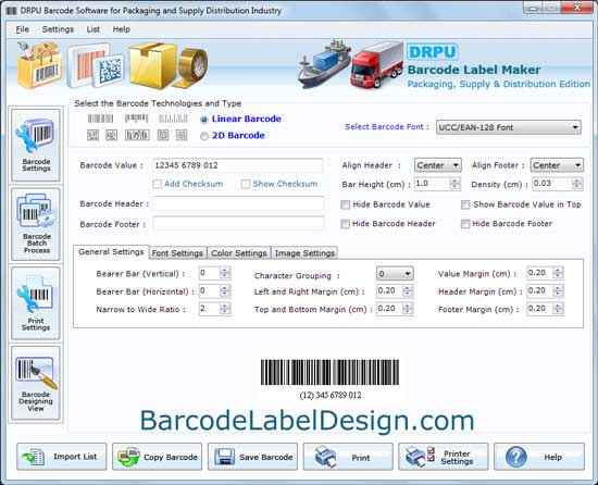 Packaging Barcode Designing Software software